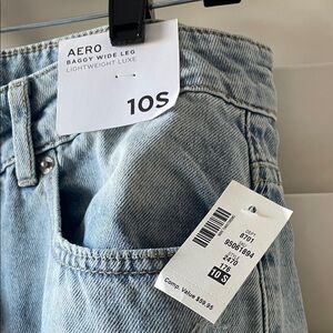 Aeropostale Light Blue Wide Leg Jeans
